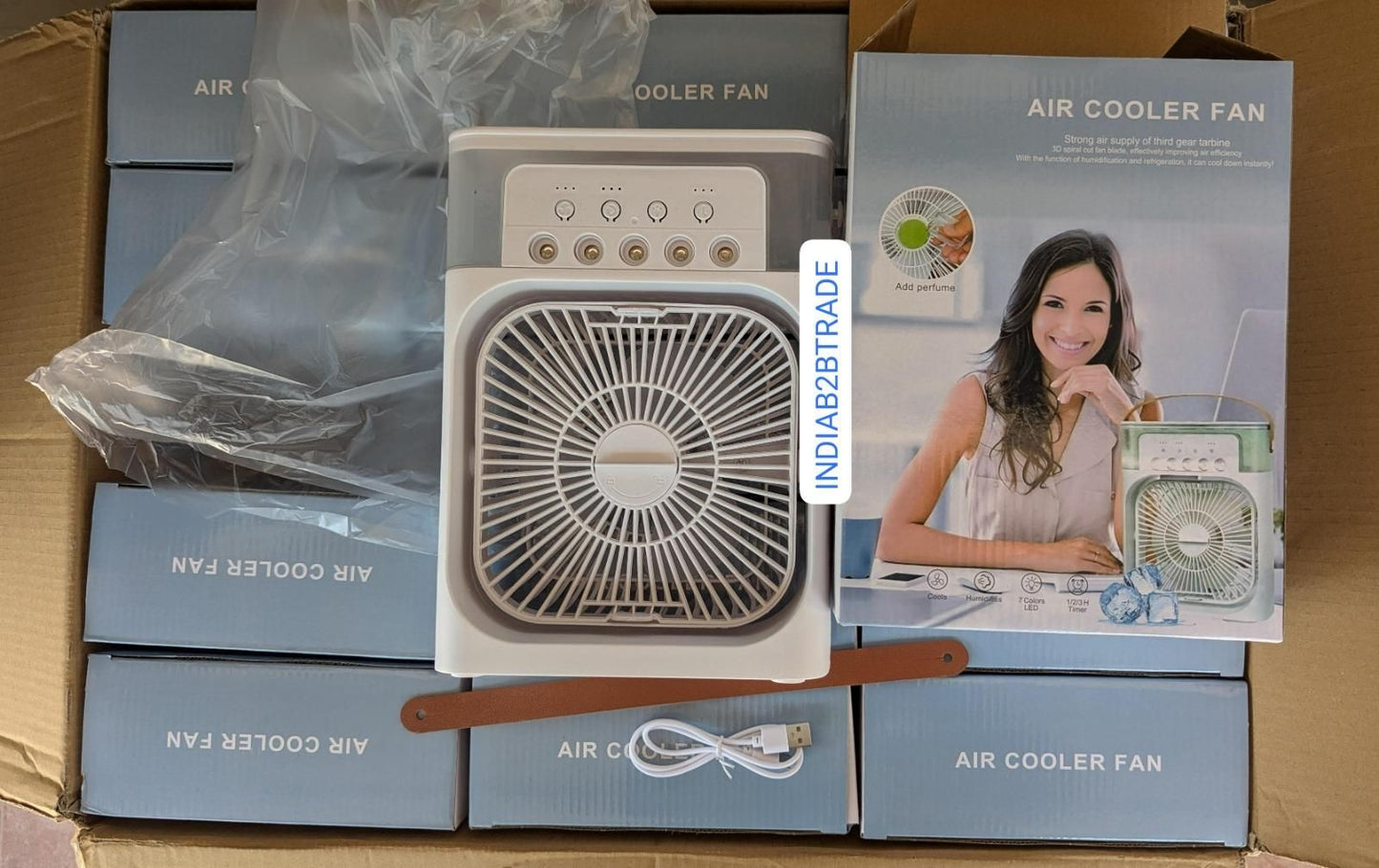 Portable Mini Air Cooler with Water Spray