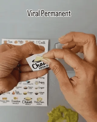 3D Waterproof Kitchen Jar Label Stickers (60 Stickers)